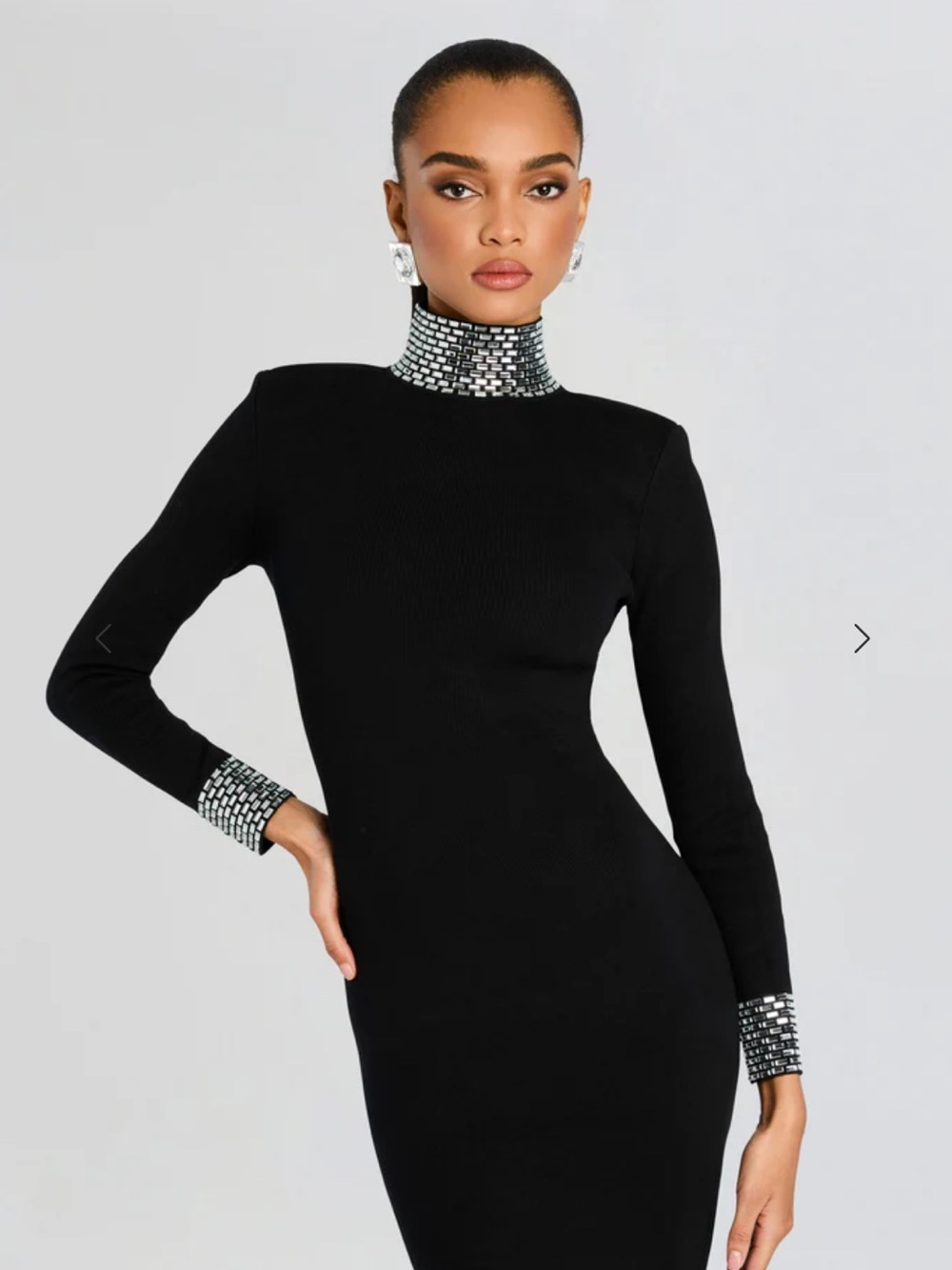 Retrofete Monroe Gown in black - Picture 2 of 4